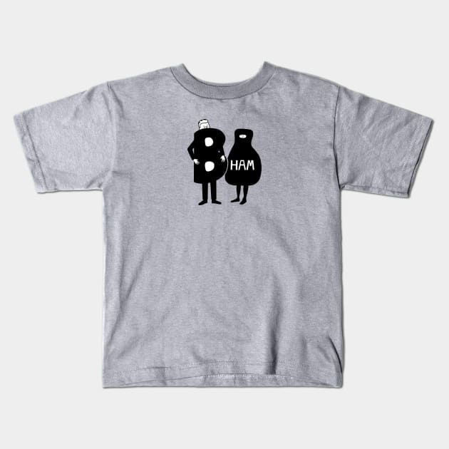 TKAM Boo Ham black Kids T-Shirt by Wright Art